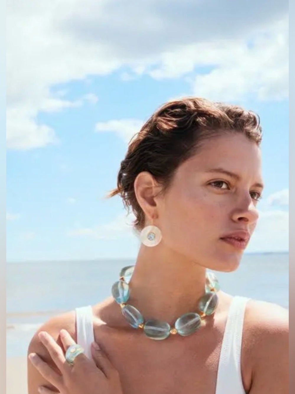 LIZZIE FORTUNATO Taj Mother-Of-Pearl Earrings